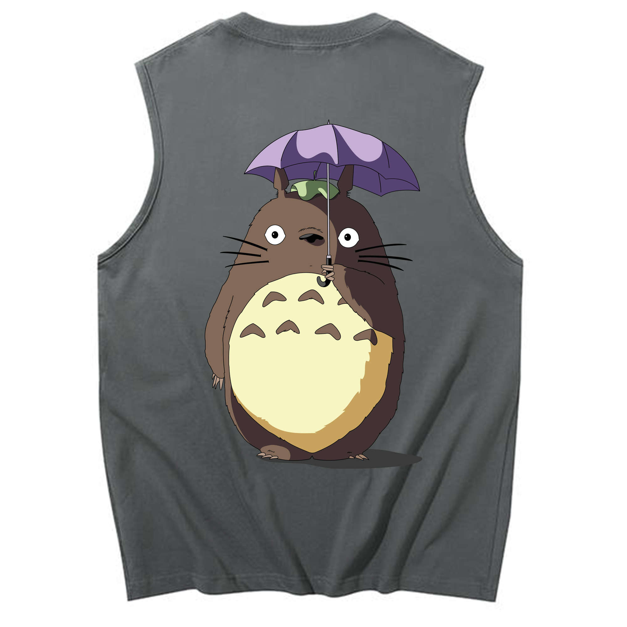 （画像用） となりのトトロ 草壁メイ 草壁サツキ My Neighbor Totoro Satsuki Kusakabe Mei Kusakabe コットン100％タンクトップ（背面プリント）